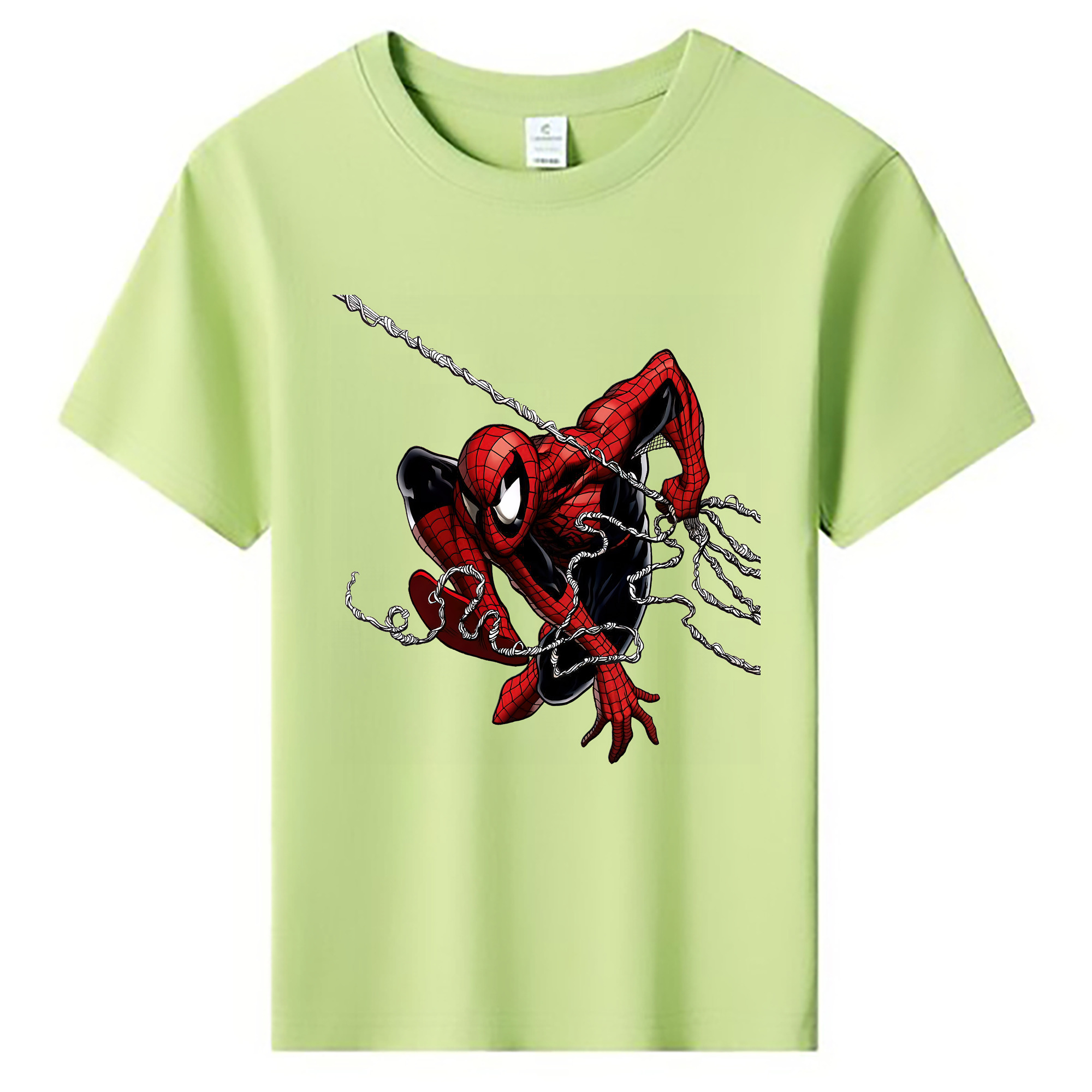 （画像用） Spider Man スパイダーマン 綿100％キッズTシャツ（フロントプリント）